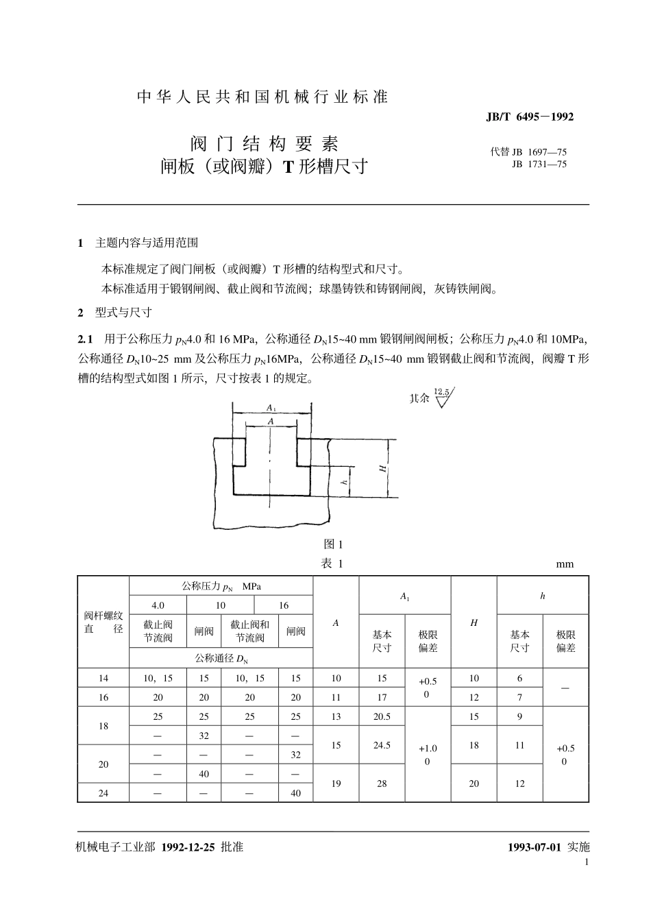 [www.staffempire.com]-JB-T 6495-92阀门结构要素 闸板(或阀瓣)T型槽尺寸.pdf_第2页
