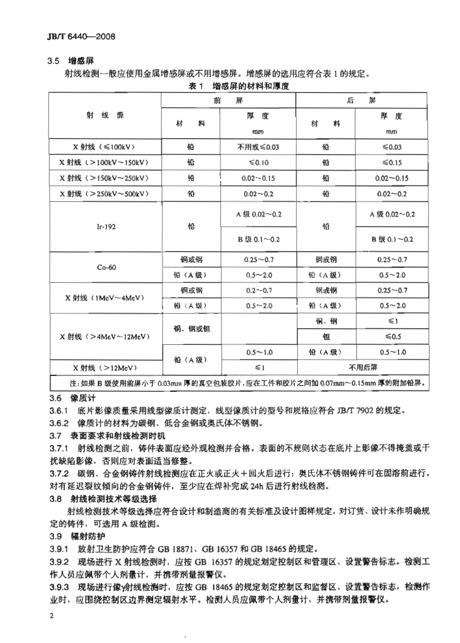 [www.staffempire.com]-JBT 6440 -2008 阀门受压铸钢件射线照相检测.pdf_第2页