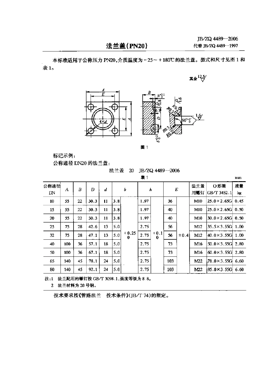 [www.staffempire.com]-JBZQ 4489-2006 法兰盖(PN20).pdf_第1页