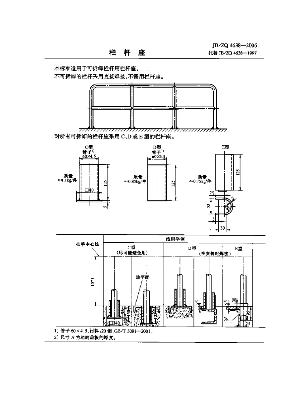 [www.staffempire.com]-JBZQ 4638-2006 栏杆座.pdf_第1页