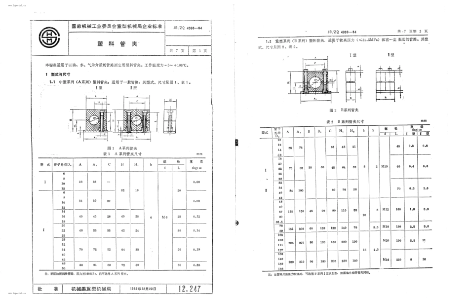 [www.staffempire.com]-JBZQ 4008-1984 塑料管夹.pdf_第1页
