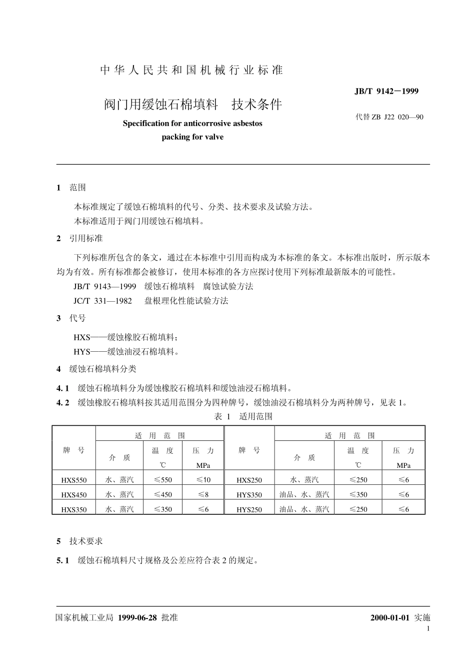 [www.staffempire.com]-JBT 9142-1999 阀门用缓蚀石棉填料 技术条件.pdf_第3页