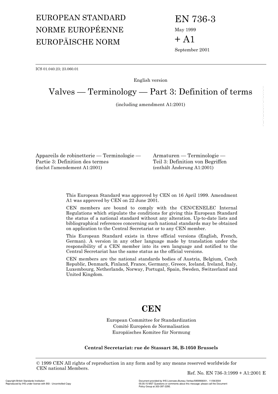 [www.staffempire.com]-BS EN 736-3-1999 Valves — Terminology — Part 3 Definition of terms.pdf_第3页
