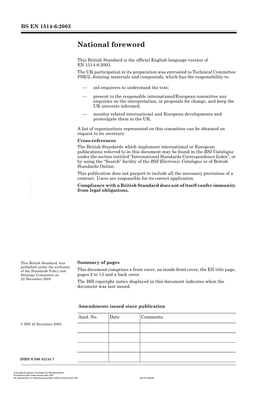 [www.staffempire.com]-BS EN 1514-6-2003 法兰及其连接件.PN标示法兰用垫圈的尺寸.第6部分钢法兰用涂覆的有锯齿金属垫圈.pdf_第2页