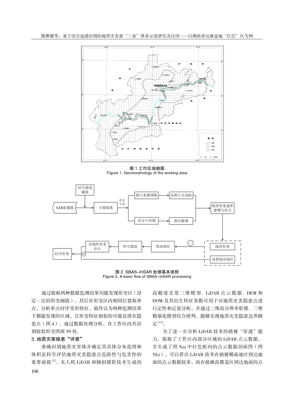 基于综合遥感识别的地质灾害新“三查”体系示范研究及应用--以湖南省沅麻盆地“红层”区为例.pdf_第2页