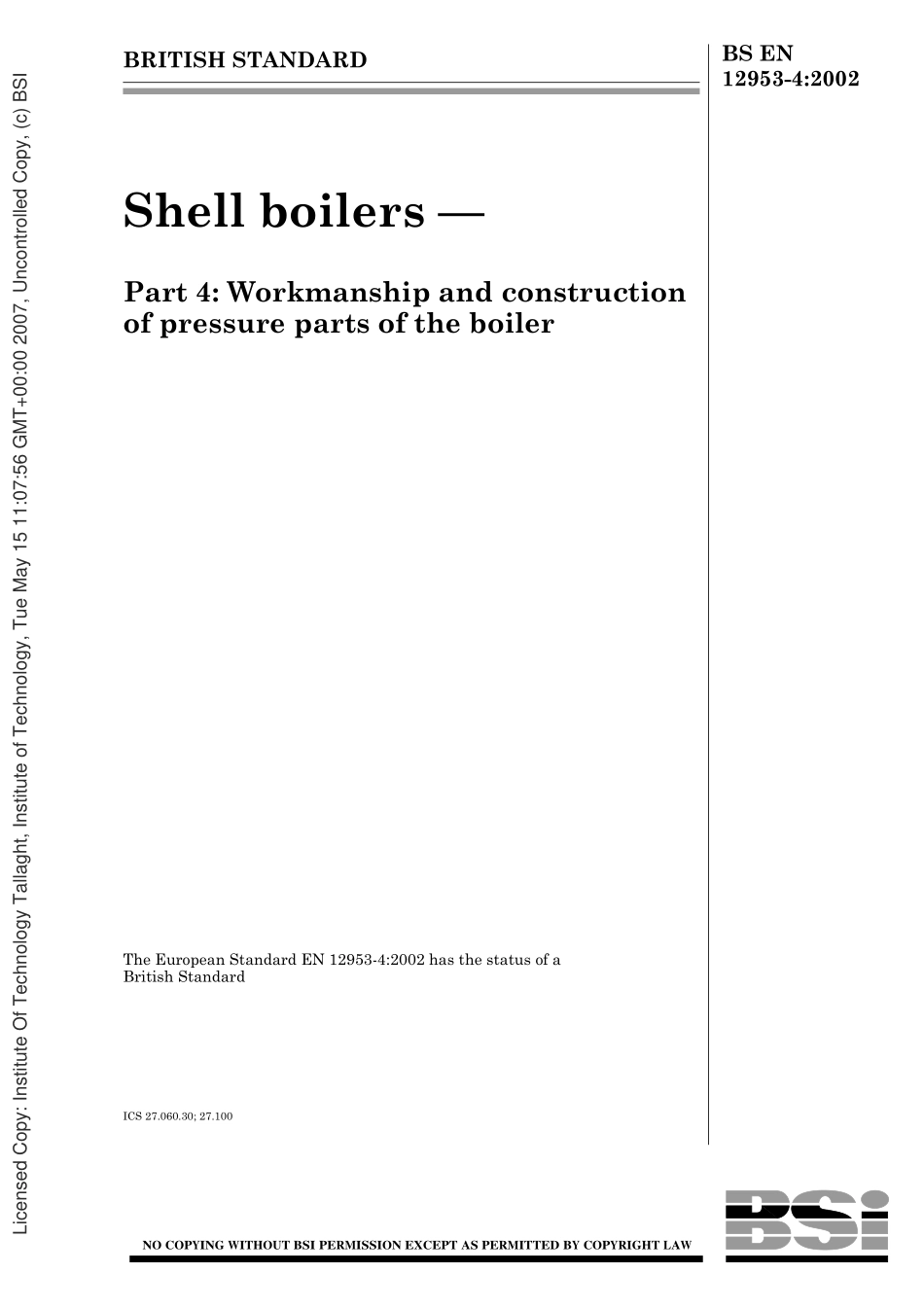 [www.staffempire.com]-BS EN 12953-4 2002.pdf_第1页