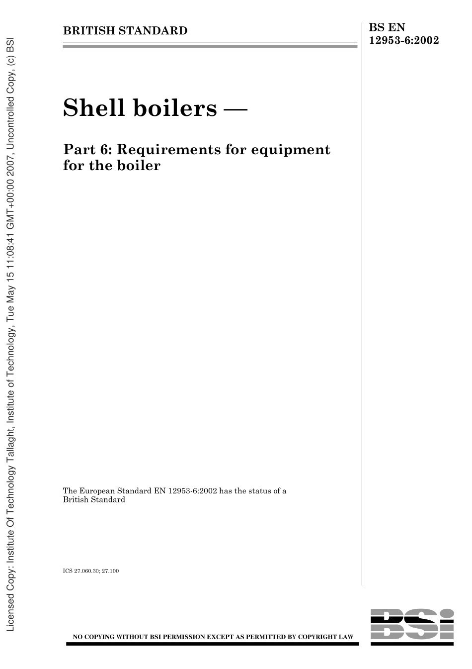 [www.staffempire.com]-BS EN 12953-6 2002.pdf_第1页