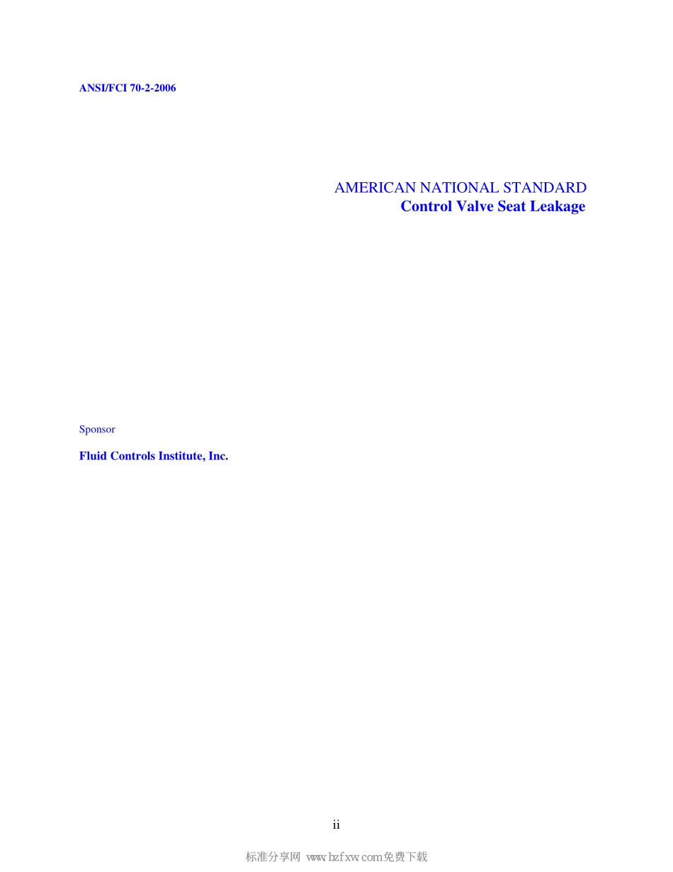 [www.staffempire.com]-ANSI FCI 70-2-2006 控制阀门座泄漏(1).pdf_第2页