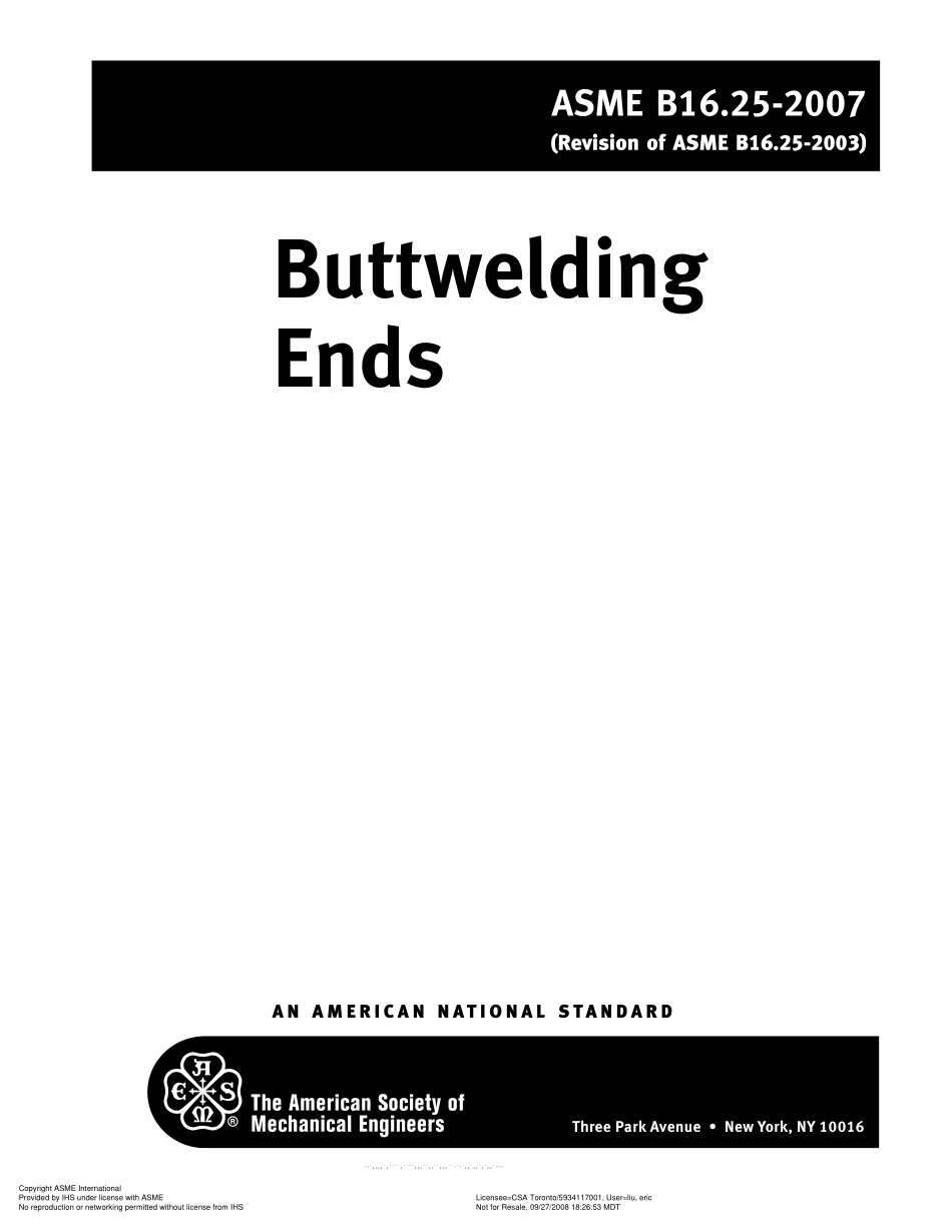 [www.staffempire.com]-ASME B16.25 - 2007 对焊端 Buttwelding Ends .pdf_第2页
