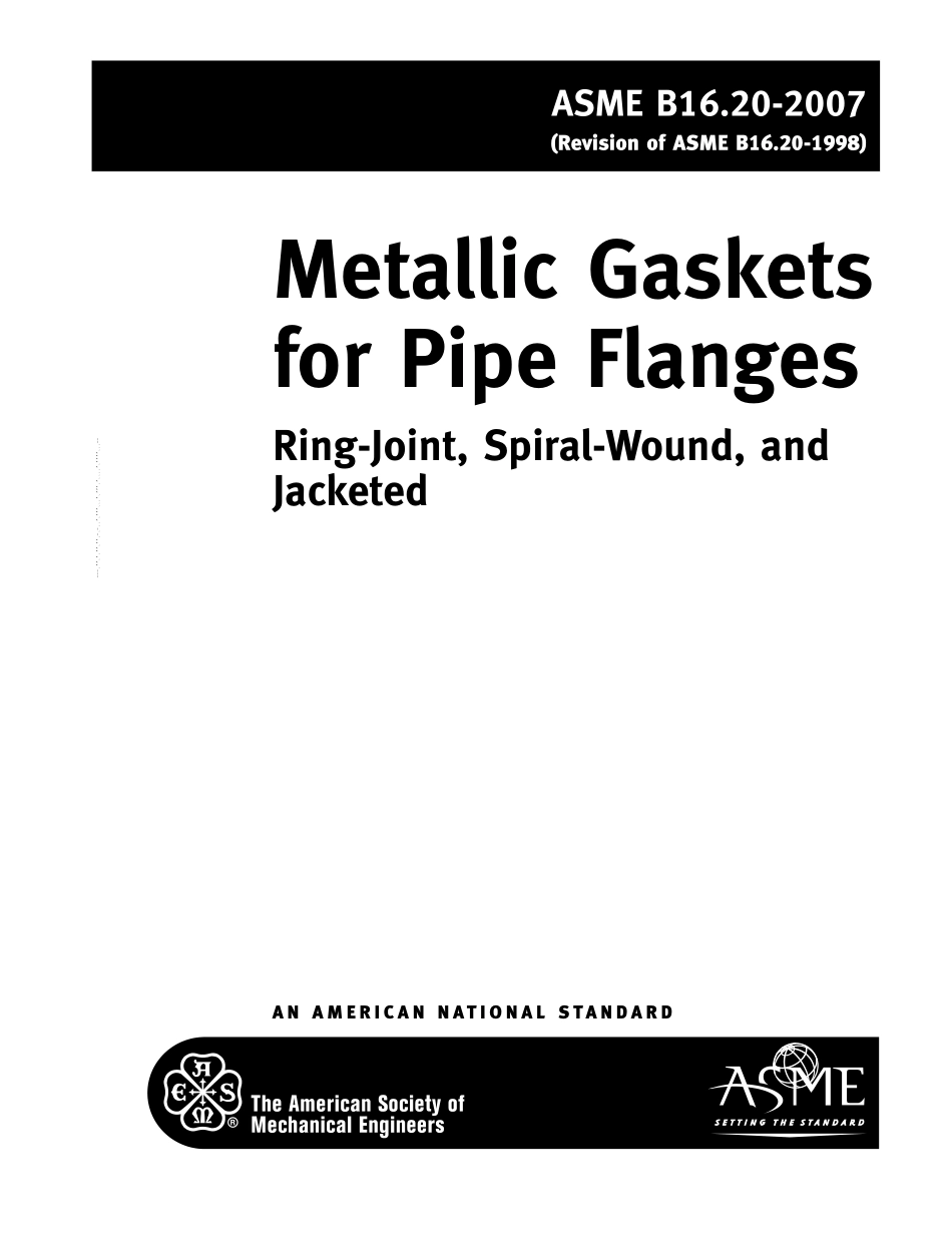 [www.staffempire.com]-ASME B16.20-2007 管法兰用环垫式、螺旋缠绕式和夹层式金属垫片.pdf_第2页