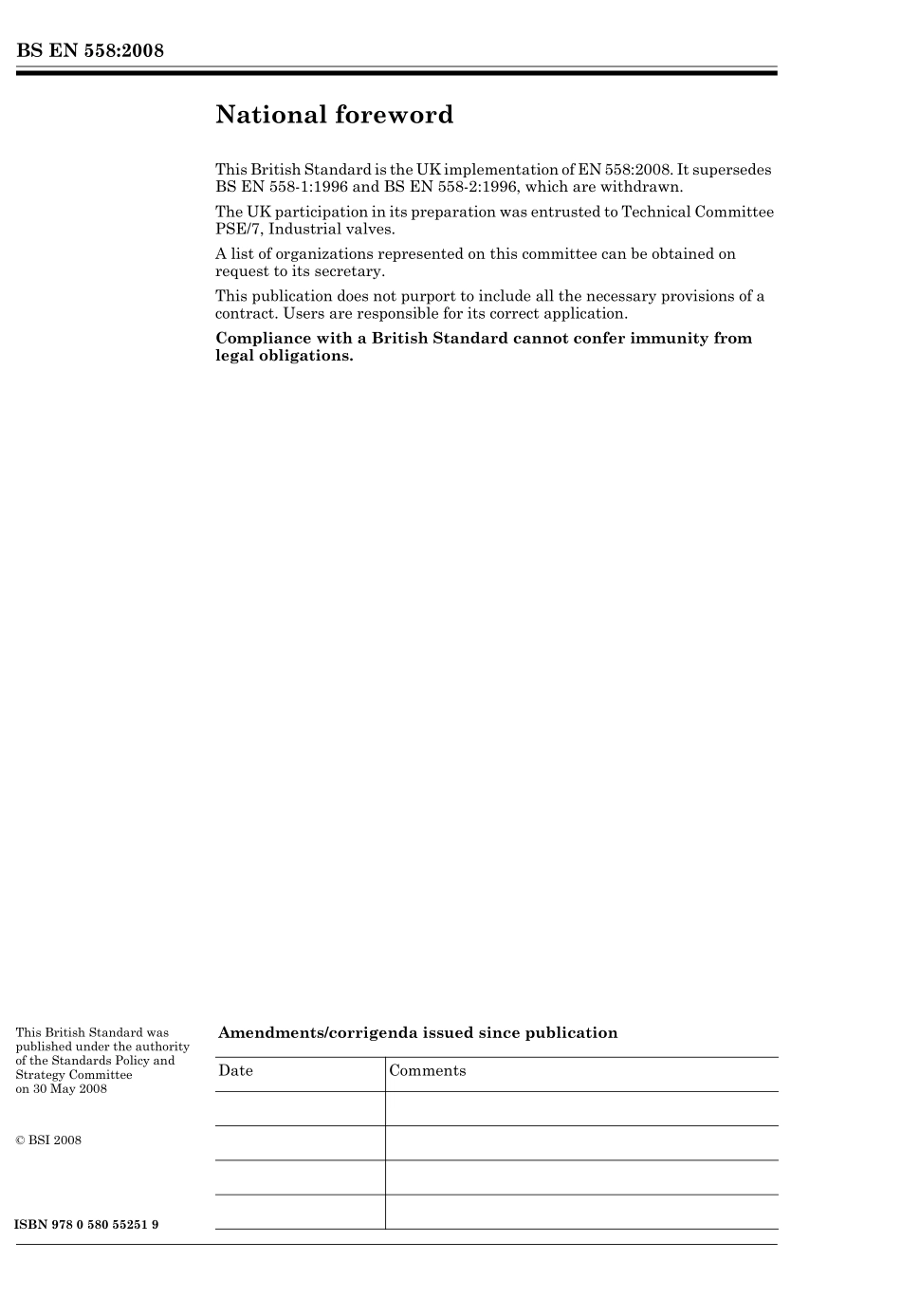 [www.staffempire.com]-BS EN 558-2008 Industrial valves. Face-to-face and centre-to-face dimensions of metal valves for use in flanged pipe systems.pdf_第2页