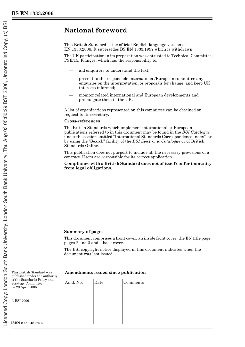 [www.staffempire.com]-BS EN 1333-2006 法兰及其接缝.管道部件.PN的定义和选择.pdf_第2页