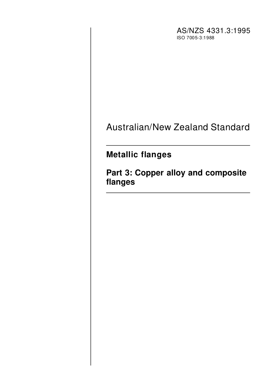 [www.staffempire.com]-AS NZS 4331.3-1995 金属法兰 - 铜合金法兰.pdf_第1页