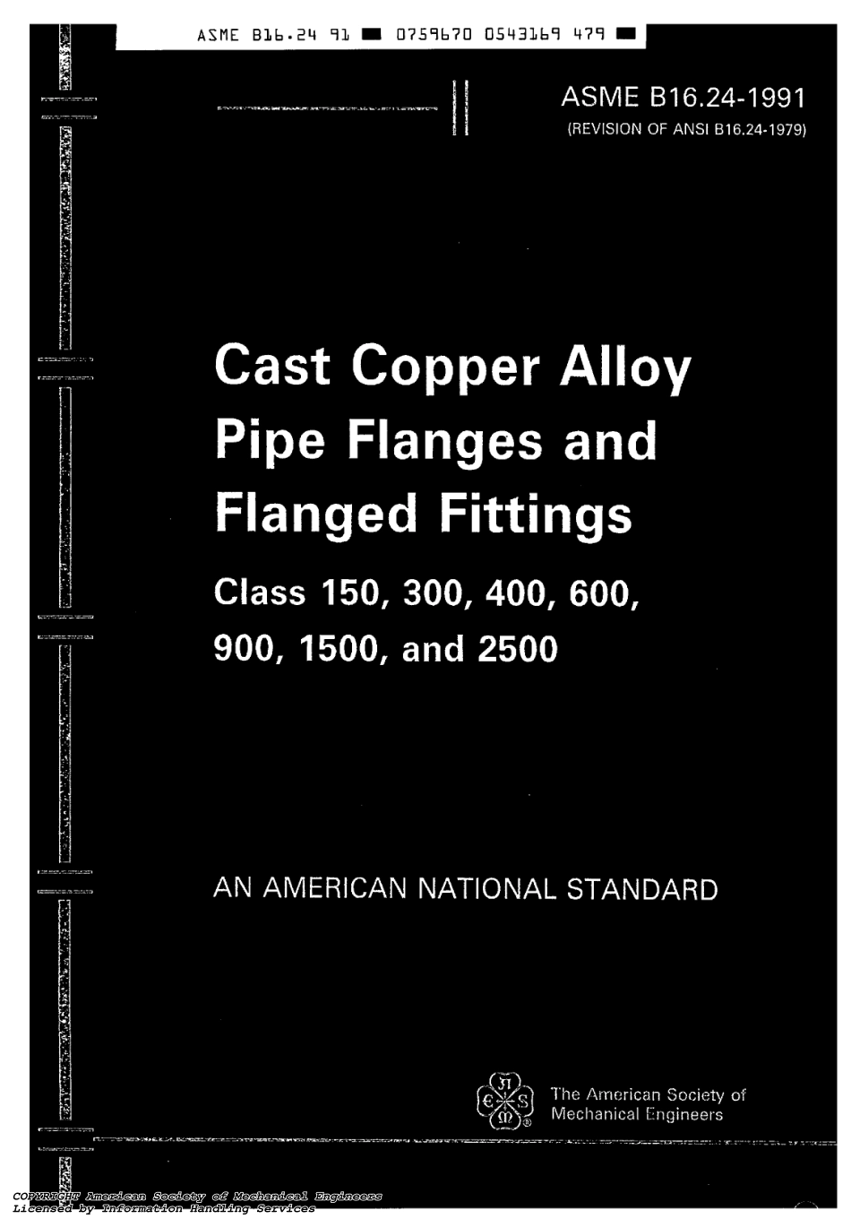 [www.staffempire.com]-ASME B16.24-1991 铸铁管道法兰和带法兰管件 Cast Copper Alloy Pipe Flanges and Flanged Fittings Class 150, 300,400,600,900,1500, and 2500.pdf_第3页
