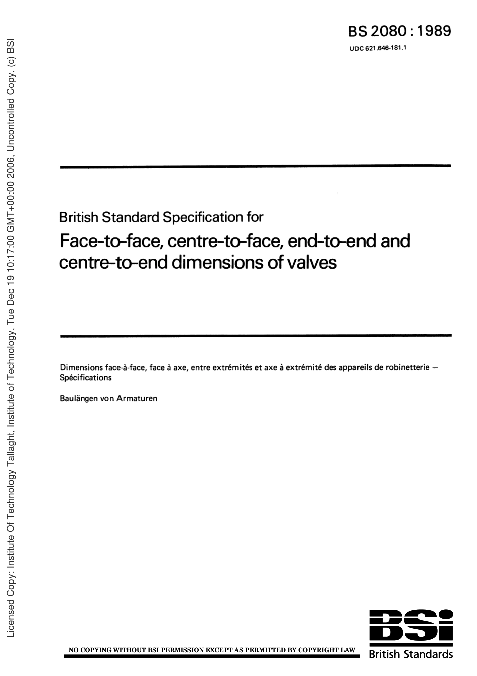 [www.staffempire.com]-BS 2080 1989.pdf_第1页