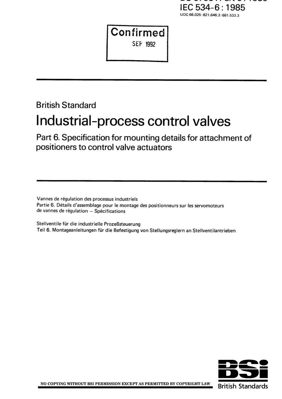 [www.staffempire.com]-BS 5793-6-1986 工业过程控制阀.第6部分控制阀致动器反馈装置附件安装详细规范.pdf_第1页