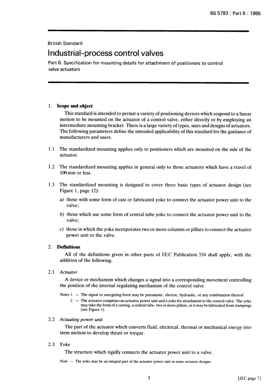 [www.staffempire.com]-BS 5793-6-1986 工业过程控制阀.第6部分控制阀致动器反馈装置附件安装详细规范.pdf_第3页