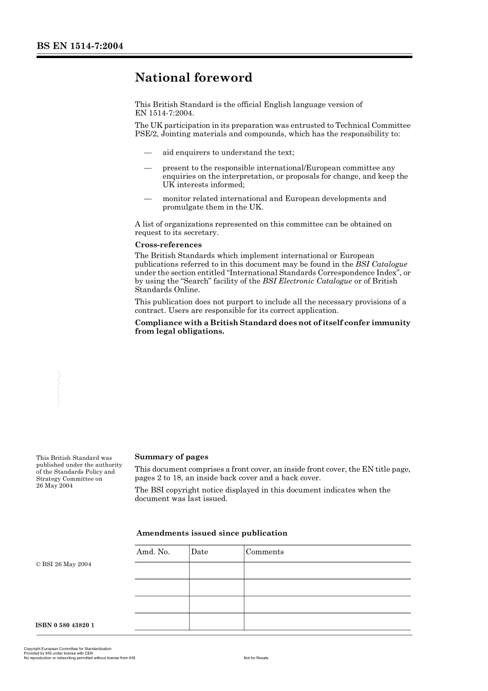 [www.staffempire.com]-BS EN 1514-7-2004法兰及其连接件.PN标示法兰用垫圈.第7部分与钢法兰一起使用的镀金属的有套垫圈.pdf_第2页