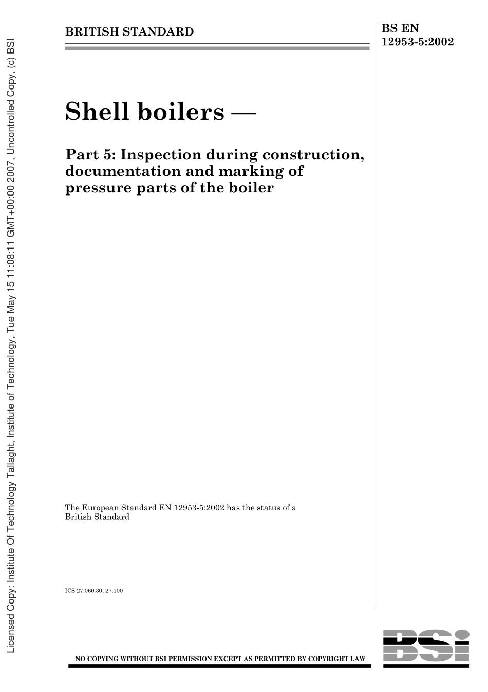 [www.staffempire.com]-BS EN 12953-5 2002.pdf_第1页