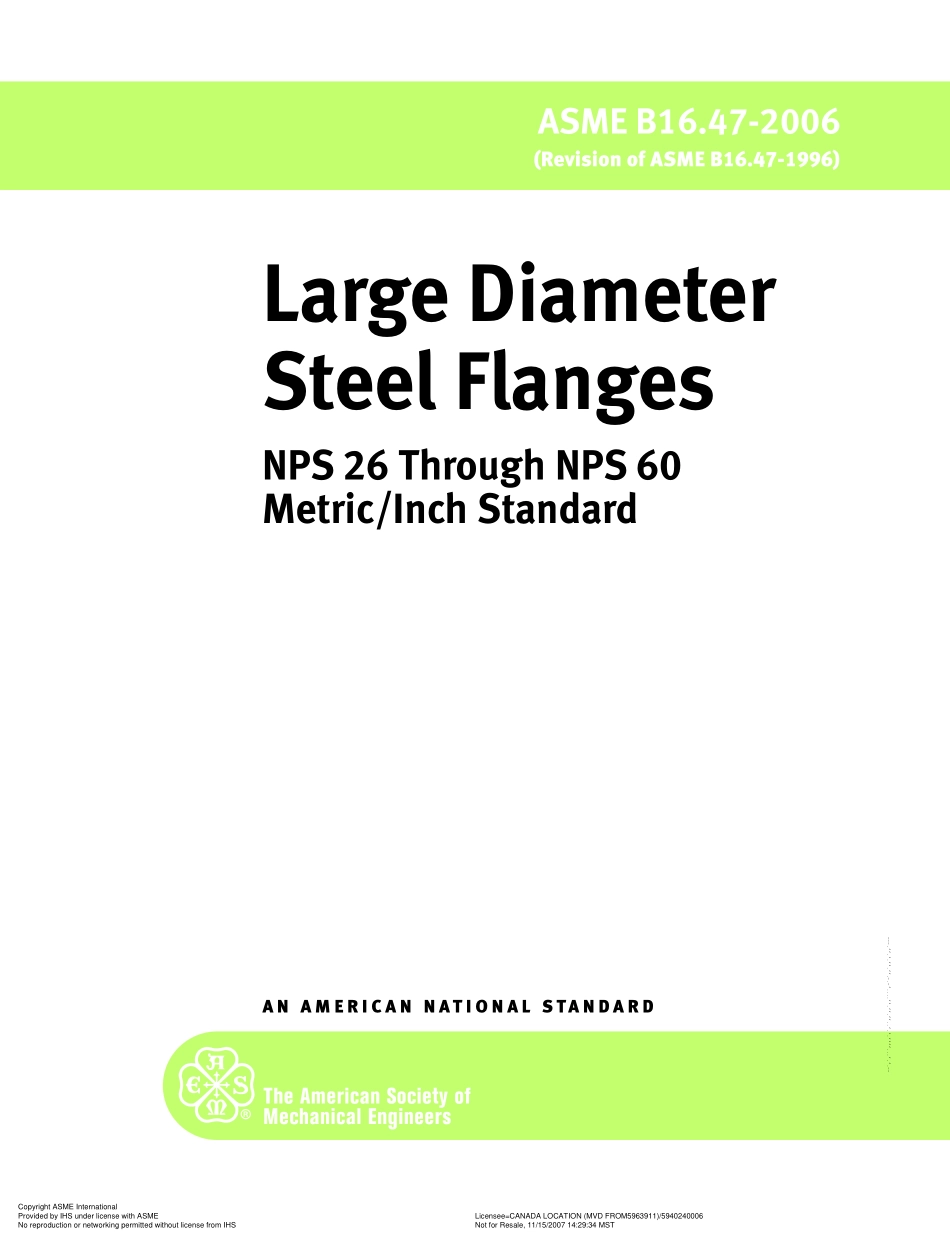 [www.staffempire.com]-ASME B16.47-2006大口径法兰.pdf_第1页