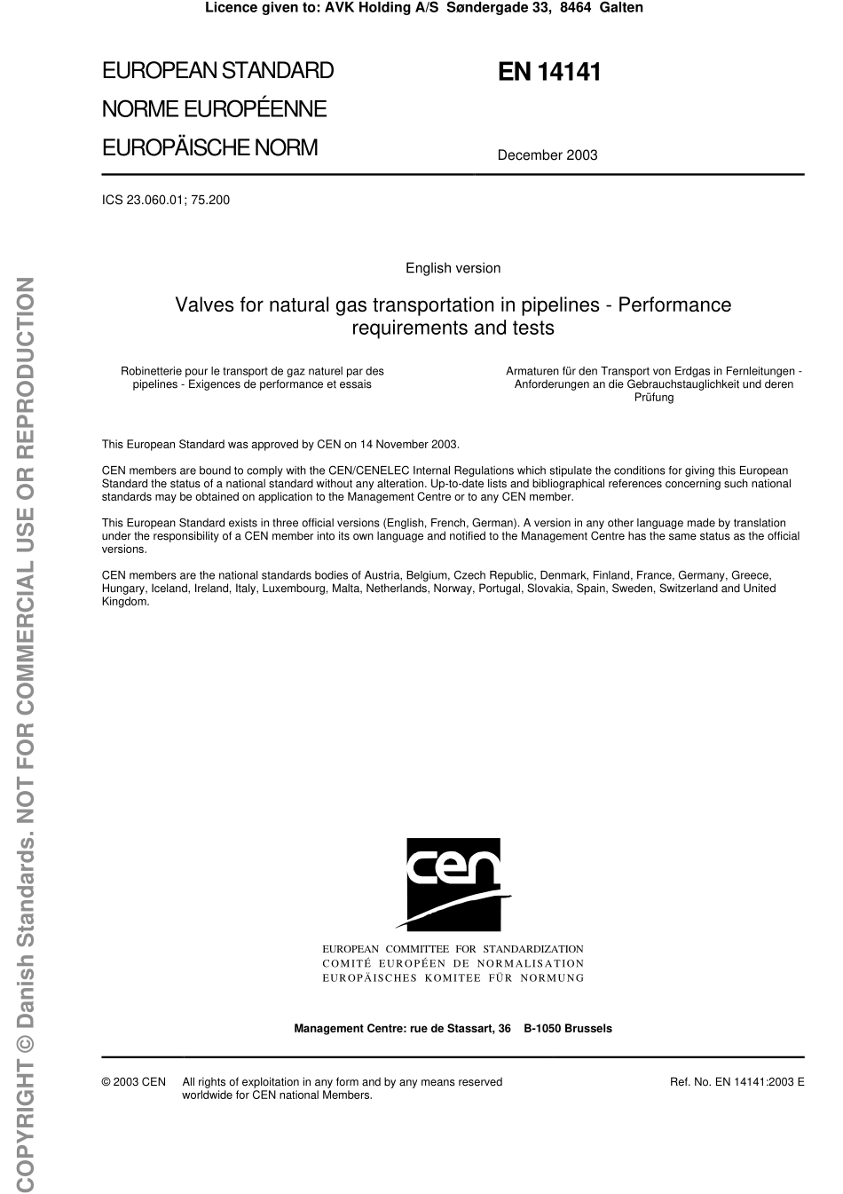 [www.staffempire.com]-EN 14141-2004 Valves for natural gas transportation in pipelines - Performance requirements and tests .pdf_第3页