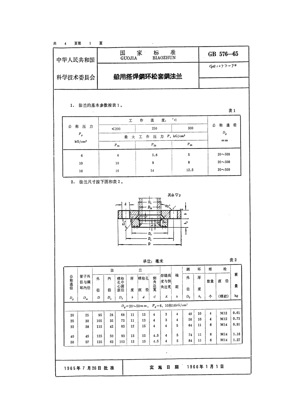 [www.staffempire.com]-GB 576-1965 船用搭焊钢环松套钢法兰.pdf_第1页