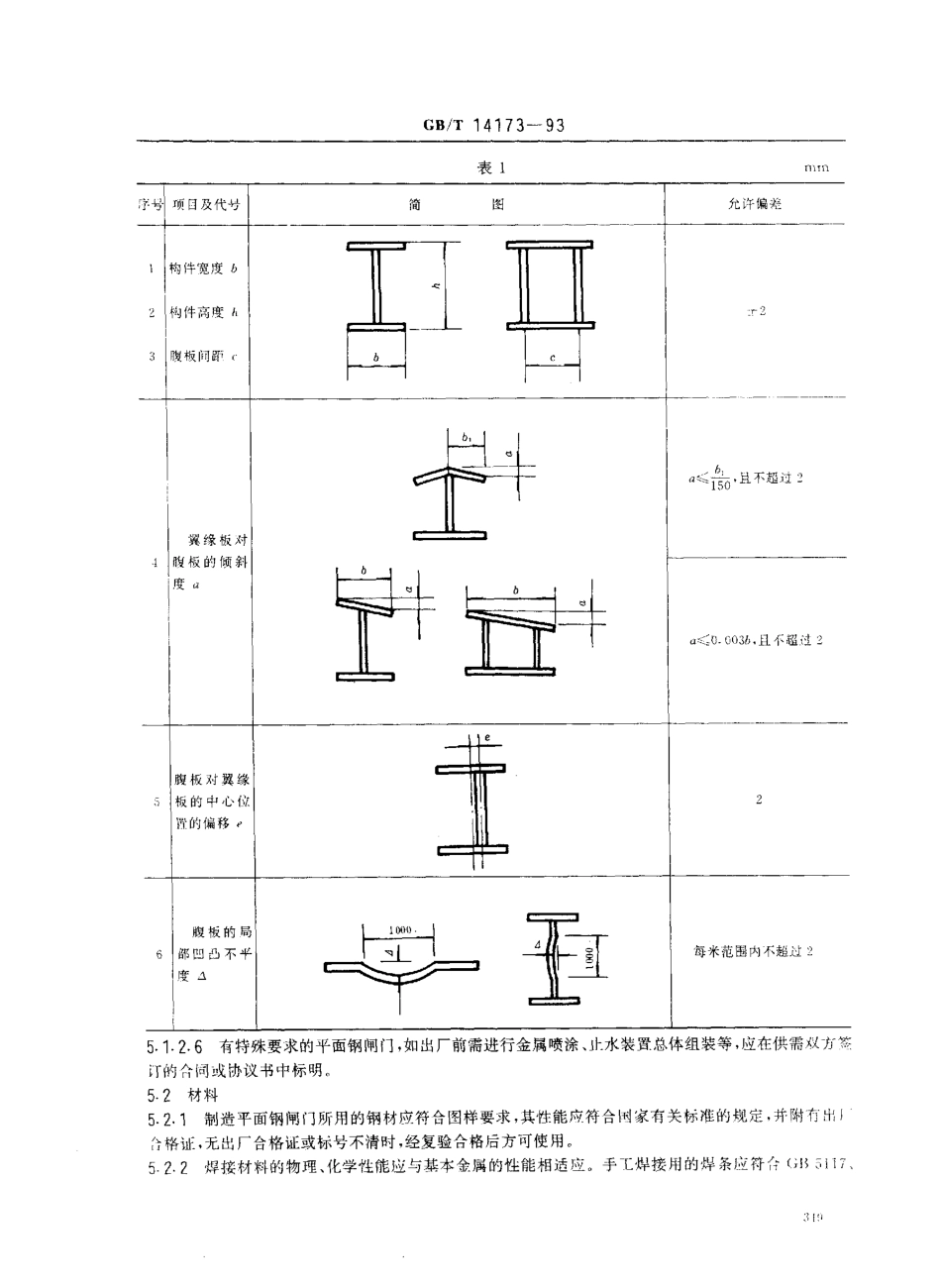 [www.staffempire.com]-GB-T 14173-1993 平面钢闸门 技术条件.pdf_第3页