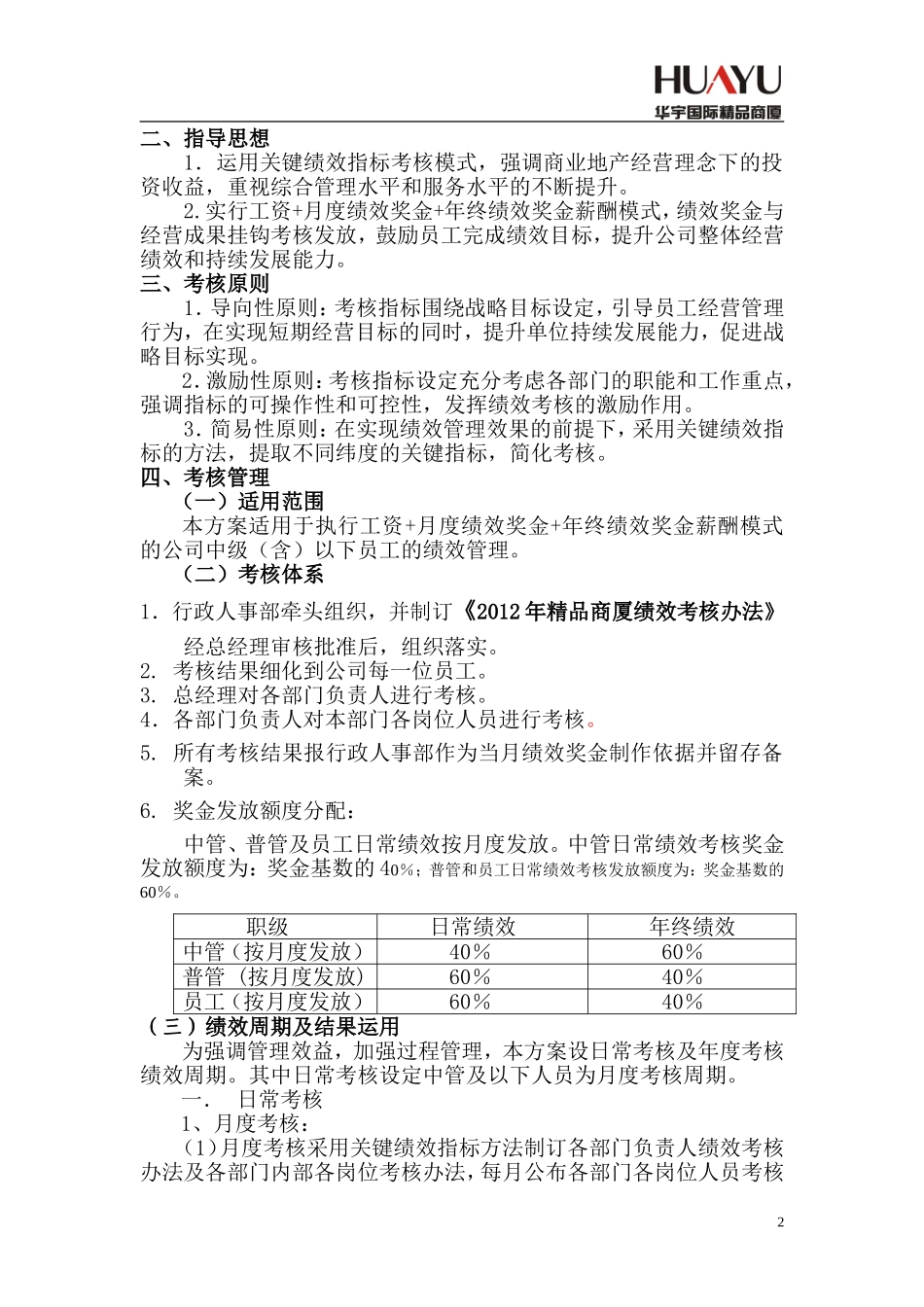 【新增】-商厦绩效考核方案.doc_第2页