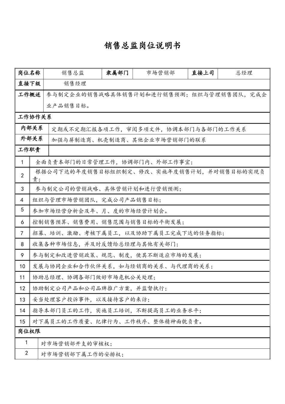 01-01销售总监岗位说明书.docx_第1页