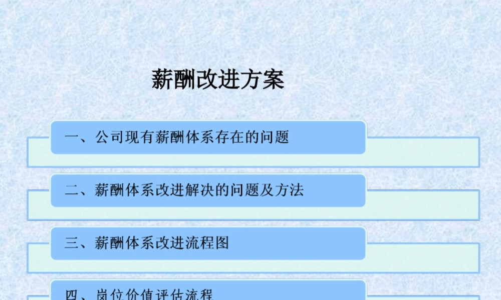 【新增】-131 -薪酬体系改进方案.ppt