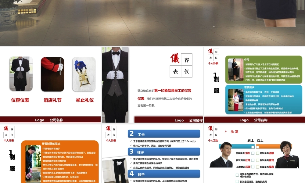 酒店礼仪培训ppt模板幻灯片.pptx