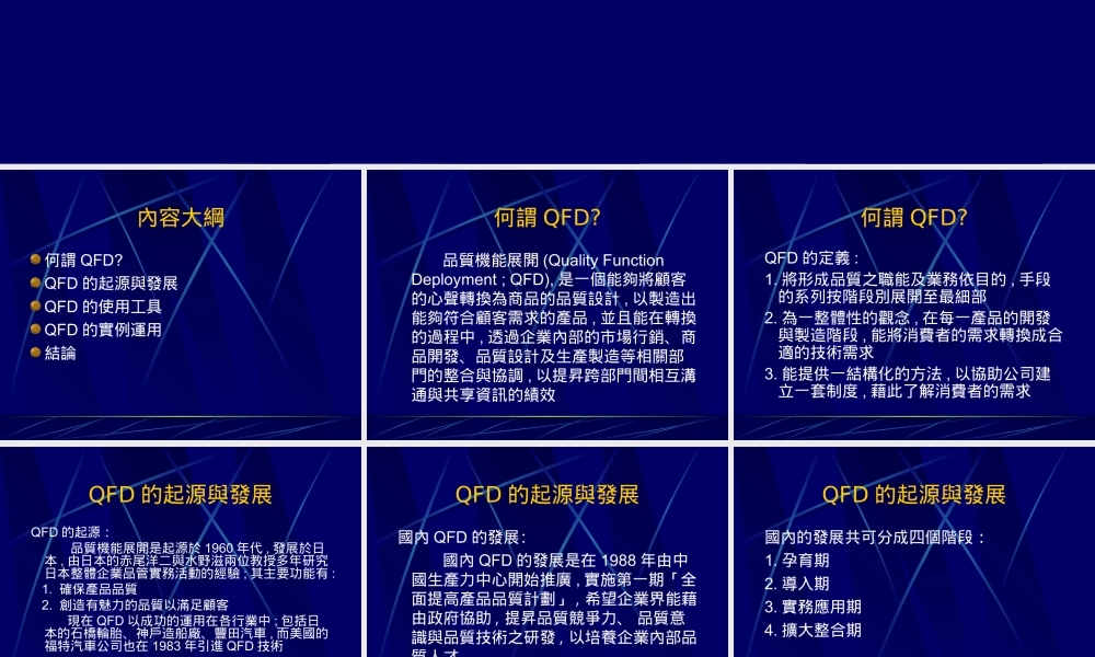 品质机能能展开(QFD)的介绍.ppt