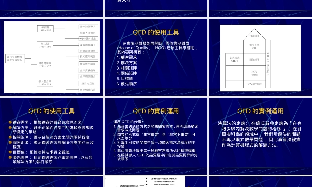 品质机能能展开(QFD)的介绍.ppt