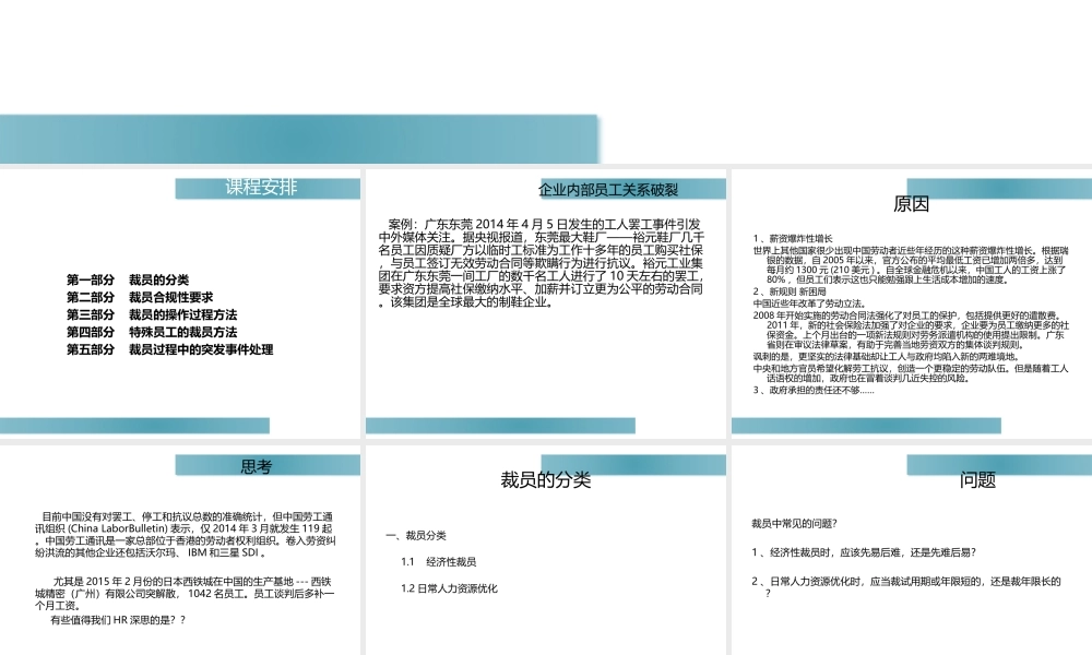 企业裁员案例分析及技巧.ppt