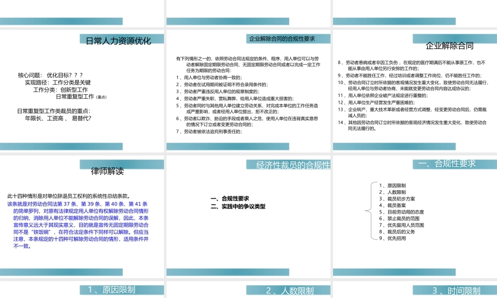 企业裁员案例分析及技巧.ppt