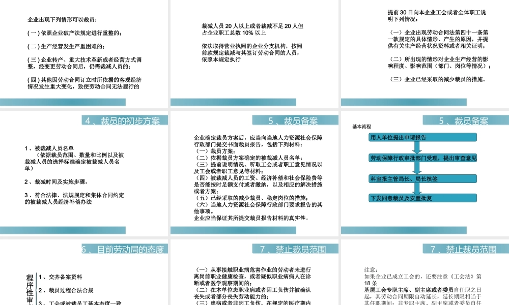 企业裁员案例分析及技巧.ppt