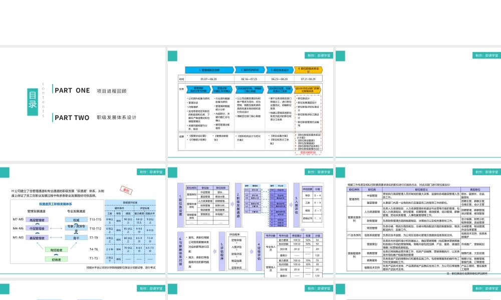 职位职级发展体系设计方案.pptx
