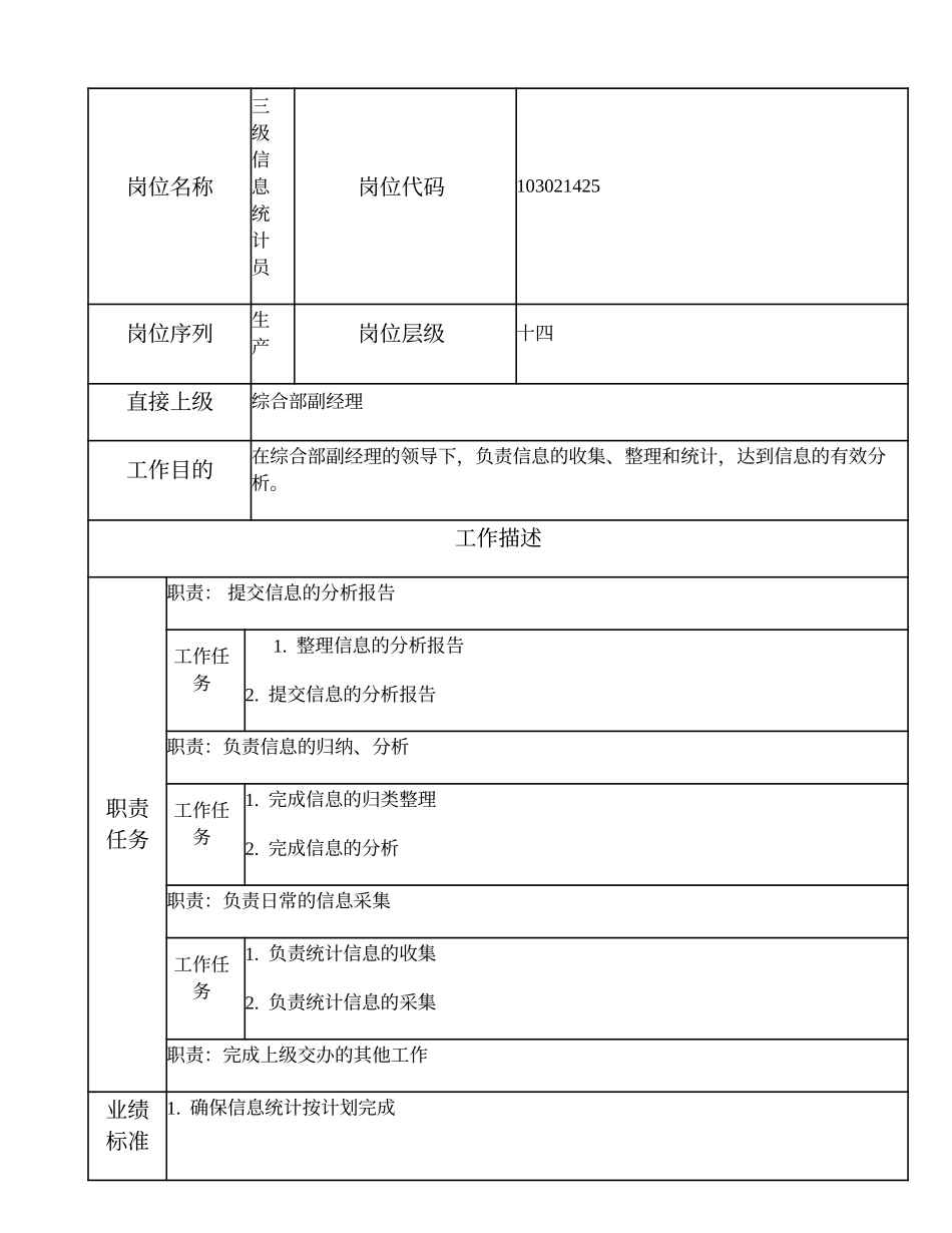 103021425 三级信息统计员.doc_第1页