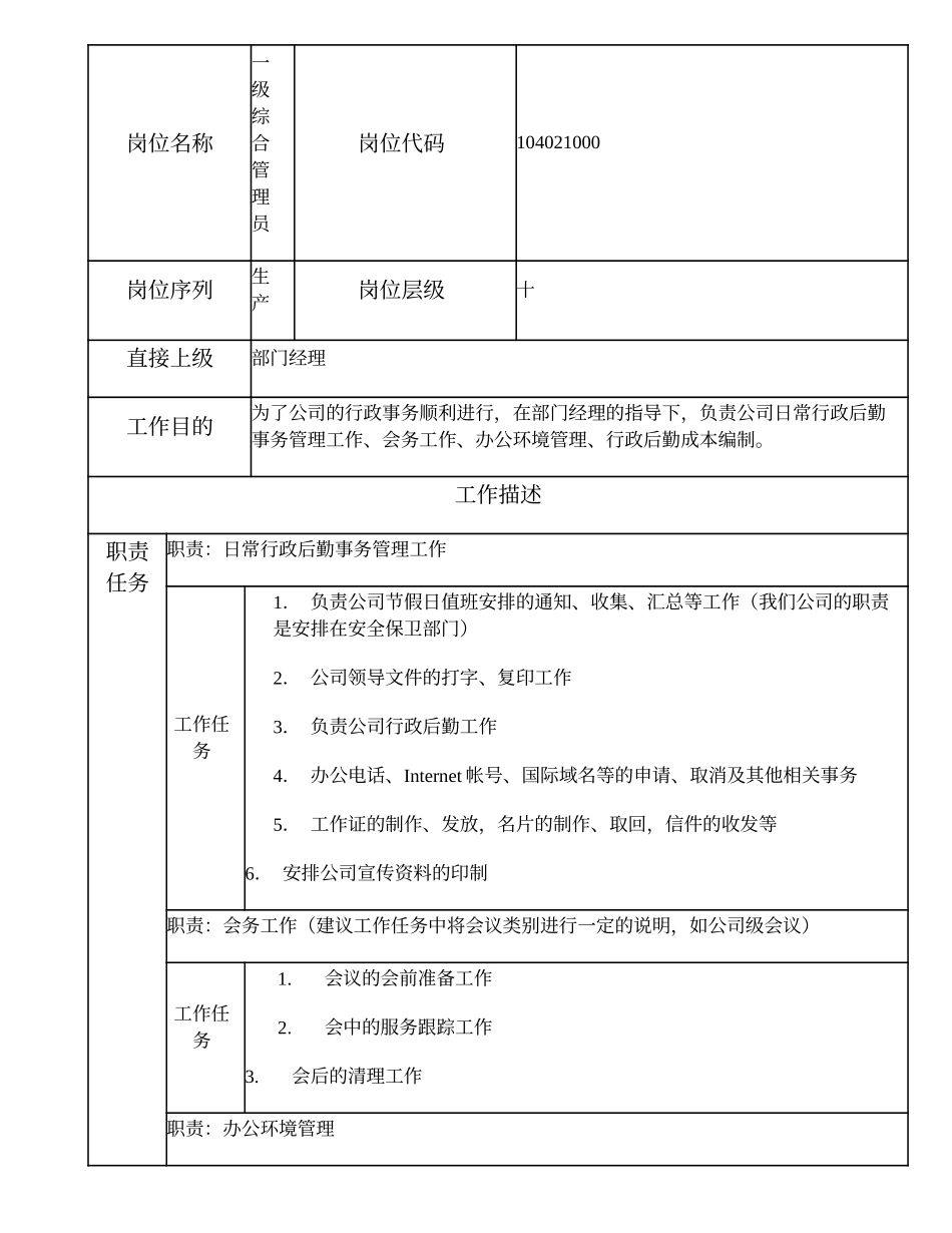 104021000 一级综合管理员.doc_第1页
