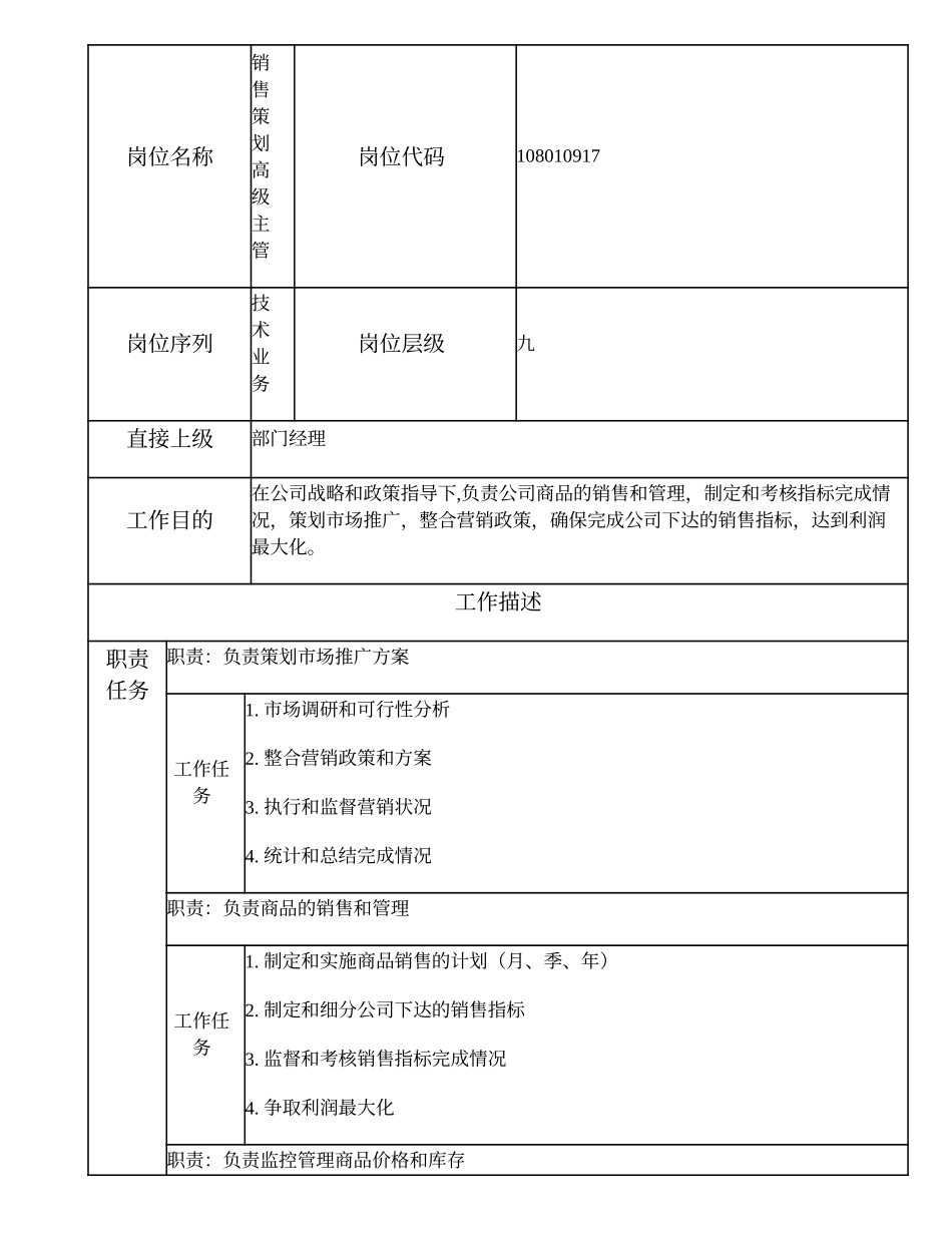 108010917 销售策划高级主管.doc_第1页