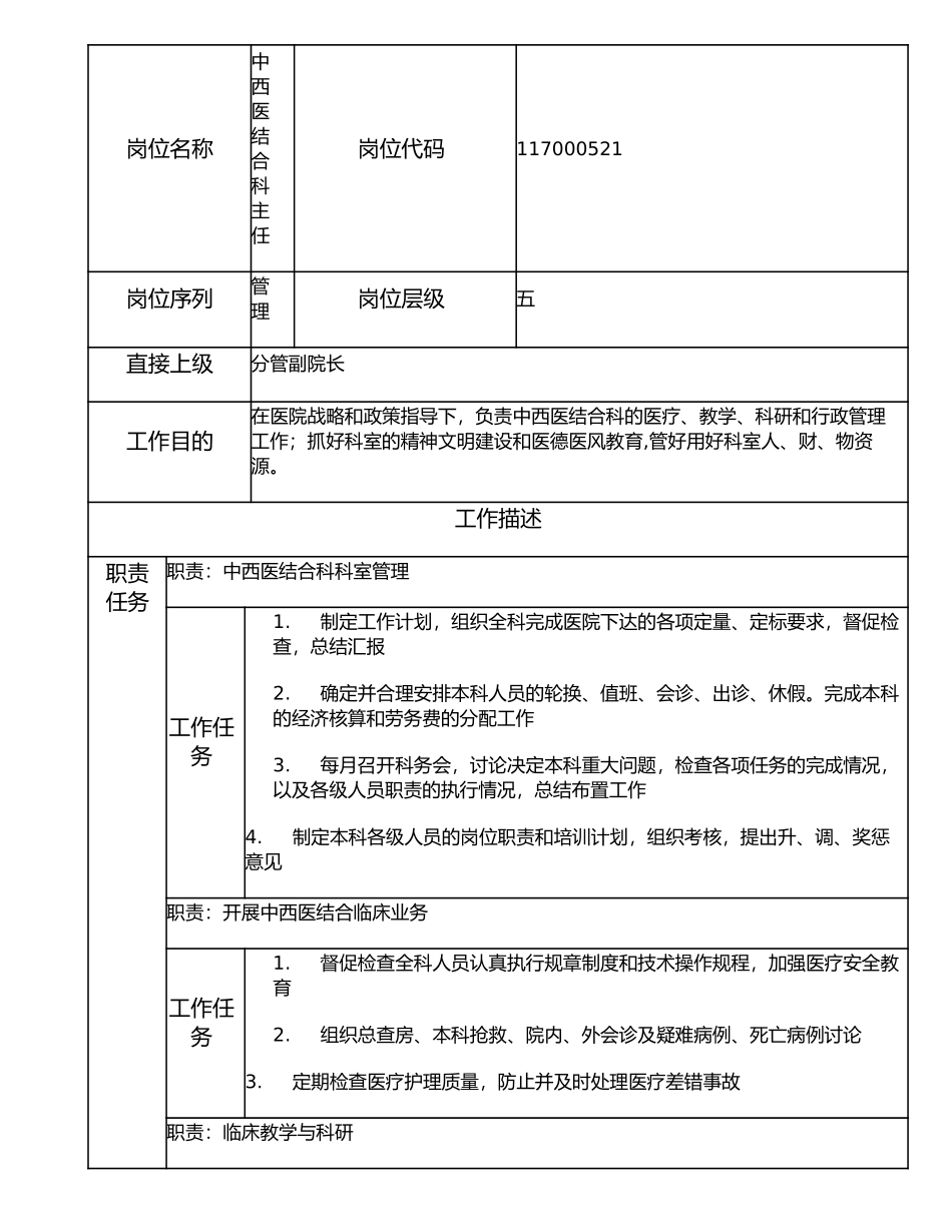 117000521 中西医结合科主任.doc_第1页