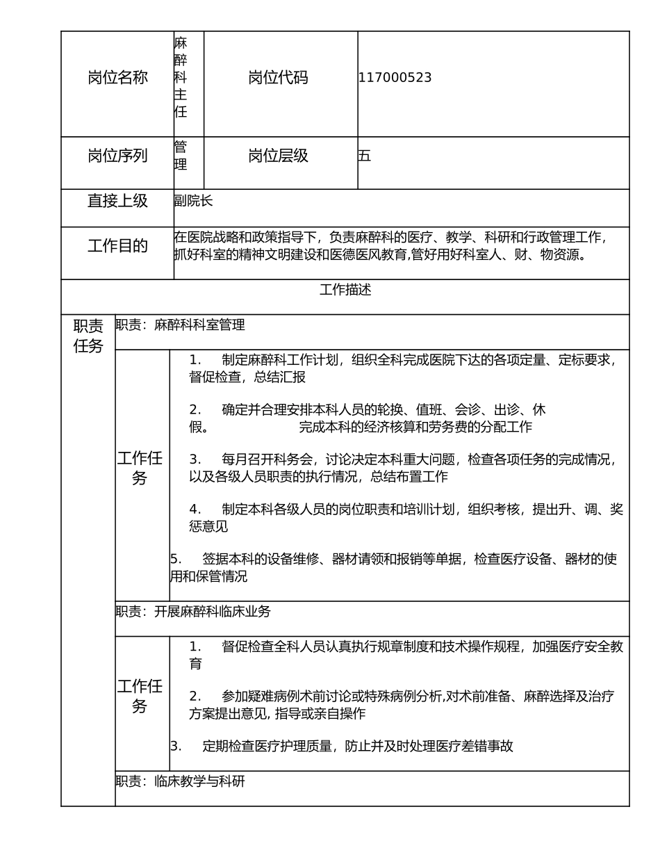 117000523 麻醉科主任.doc_第1页