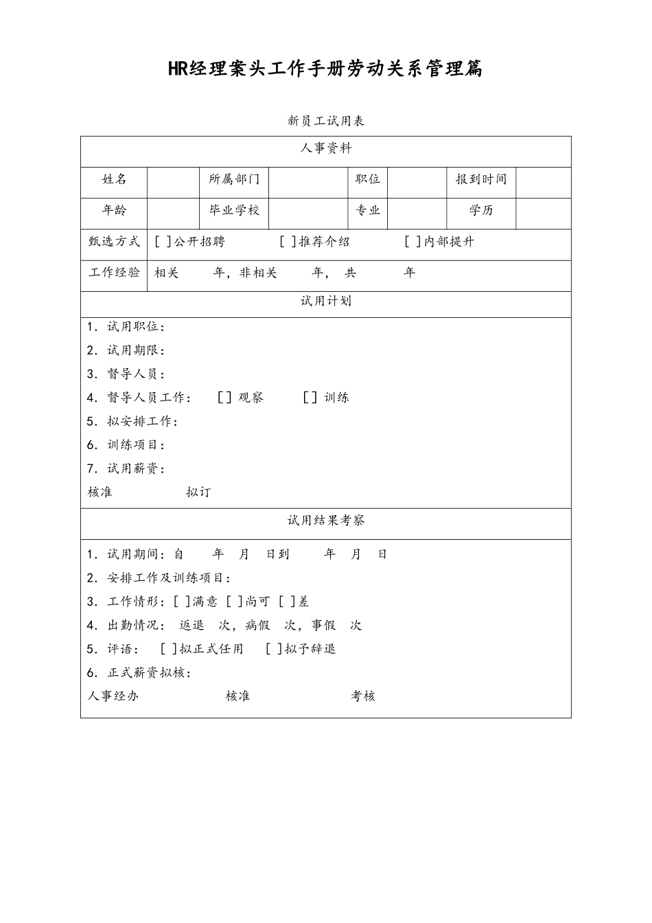 HR经理案头工作手册“劳动关系管理篇”.doc_第1页