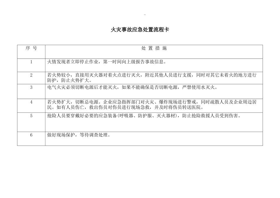 安全生产应急处置卡模板（化工岗位）.docx_第3页