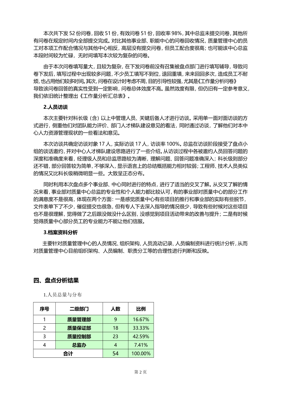 报告：人力资源盘点报告(部门).doc_第3页