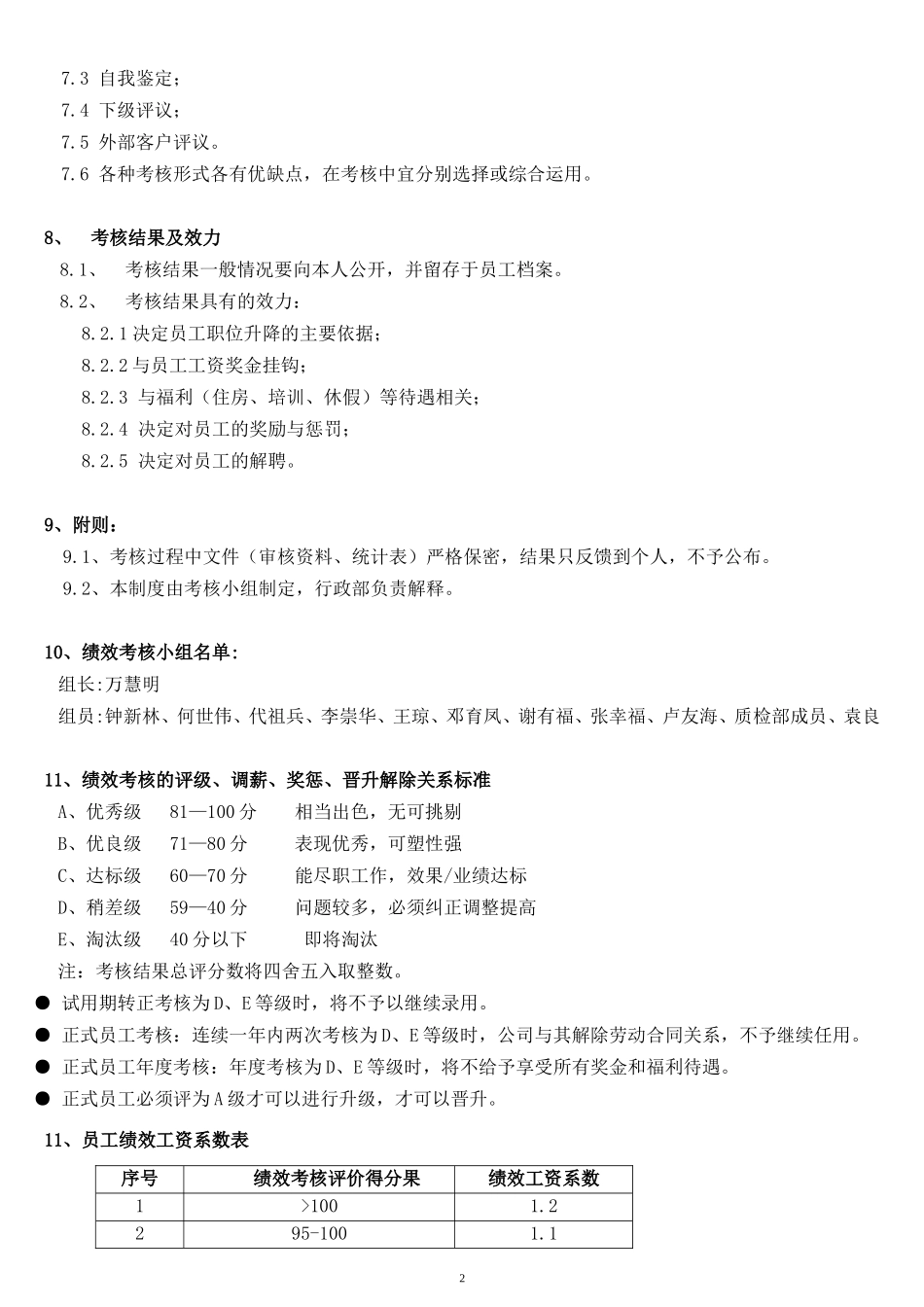 服装公司绩效考核方案完整版.doc_第2页