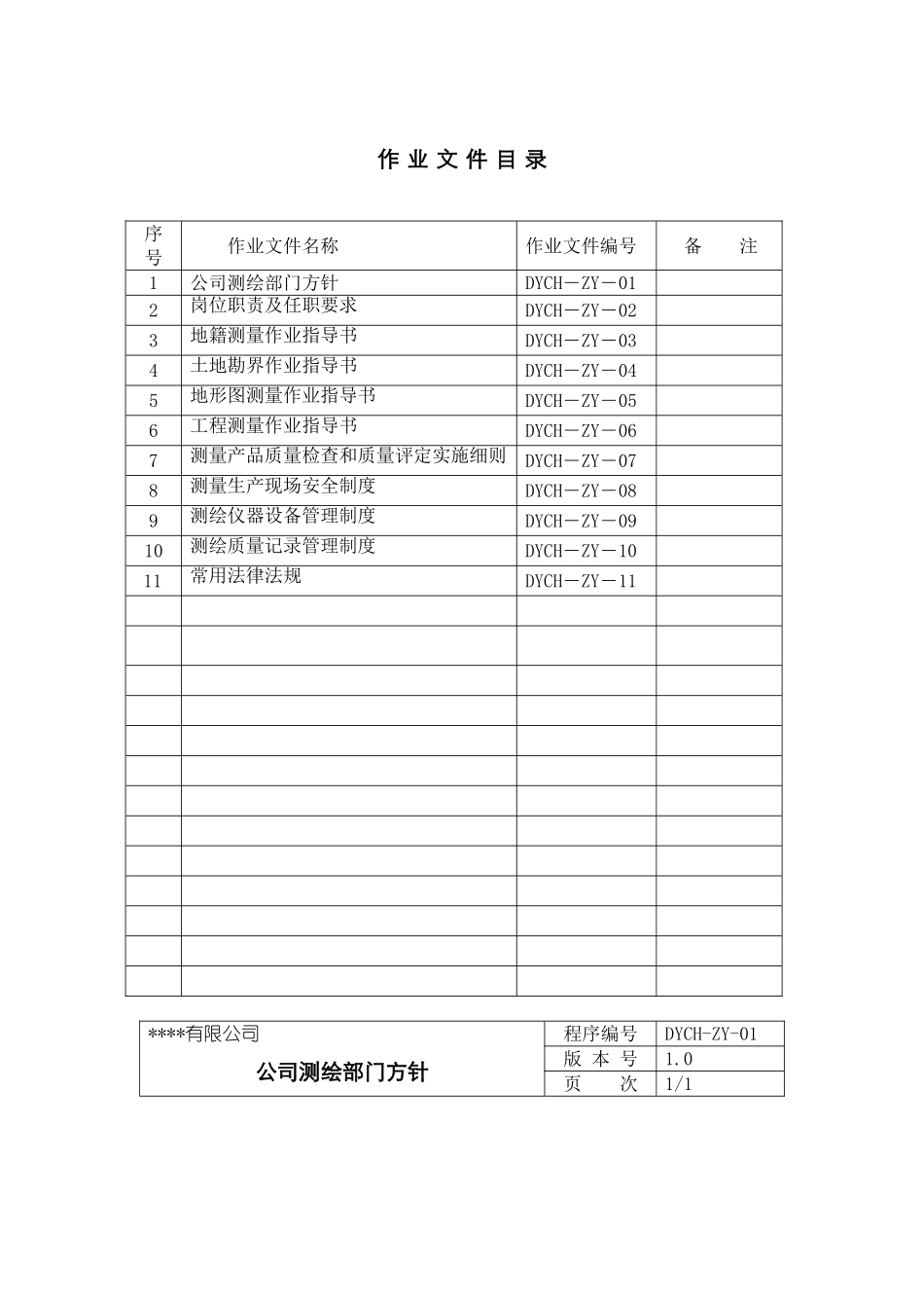 测绘公司质量管理体系文件 (2).doc_第2页