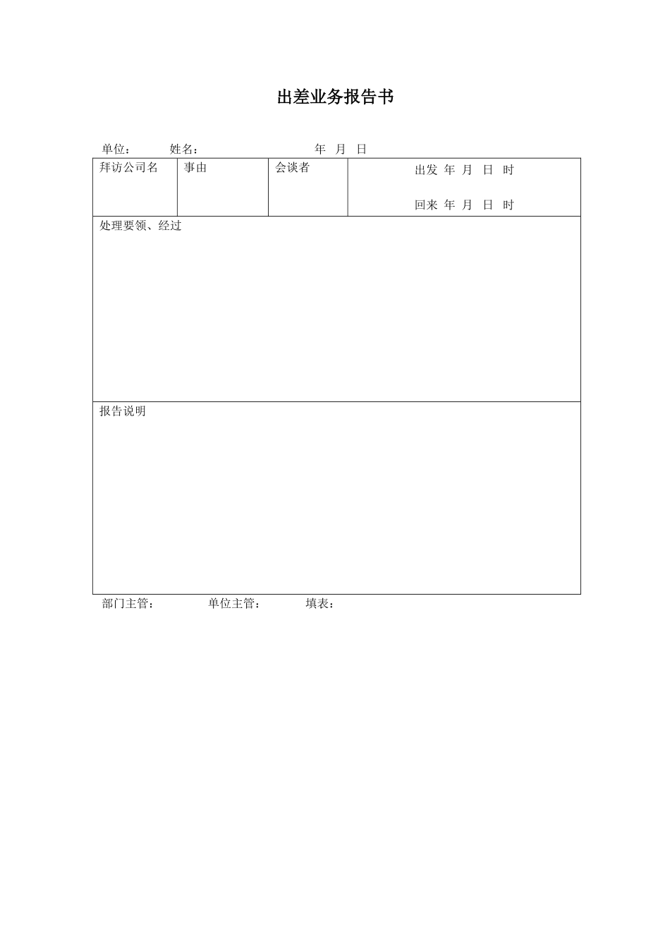 出差业务报告书 (2).doc_第1页