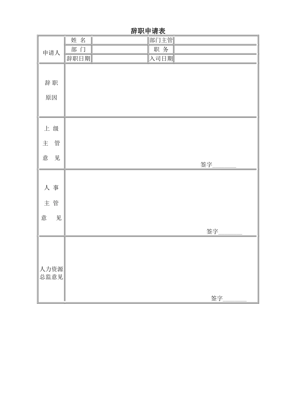 辞职申请表 (3).doc_第1页