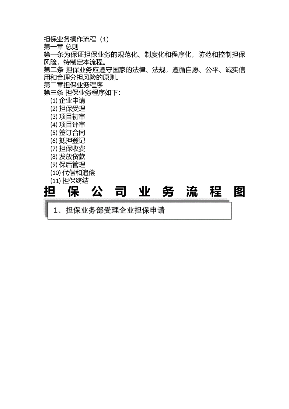 担保公司担保业务操作流程(详细)(DOC).docx_第1页